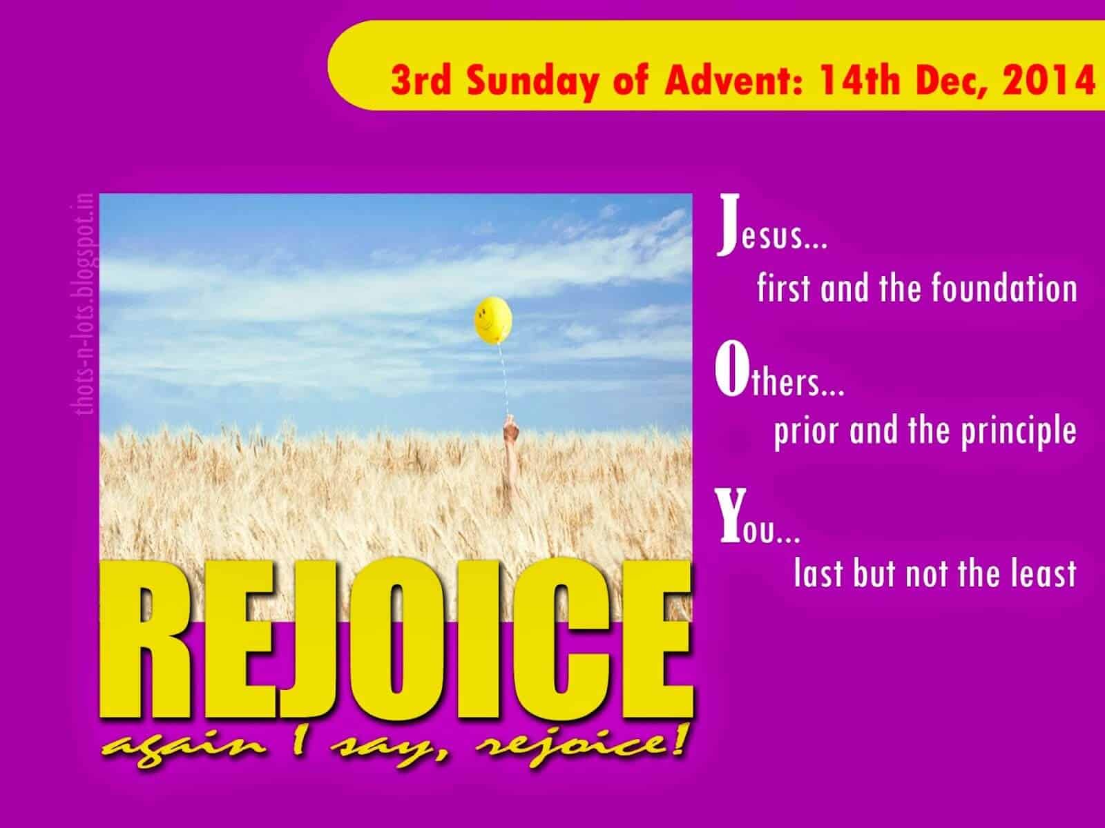 Homily for Youth: Rejoice – The Gaudete Sunday - Indian Catholic Matters