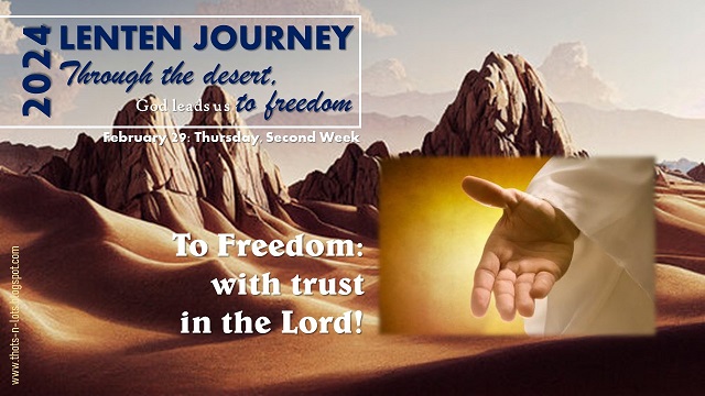 Lenten Journey for Youth: To Freedom: With Trust in the Lord! - Indian ...